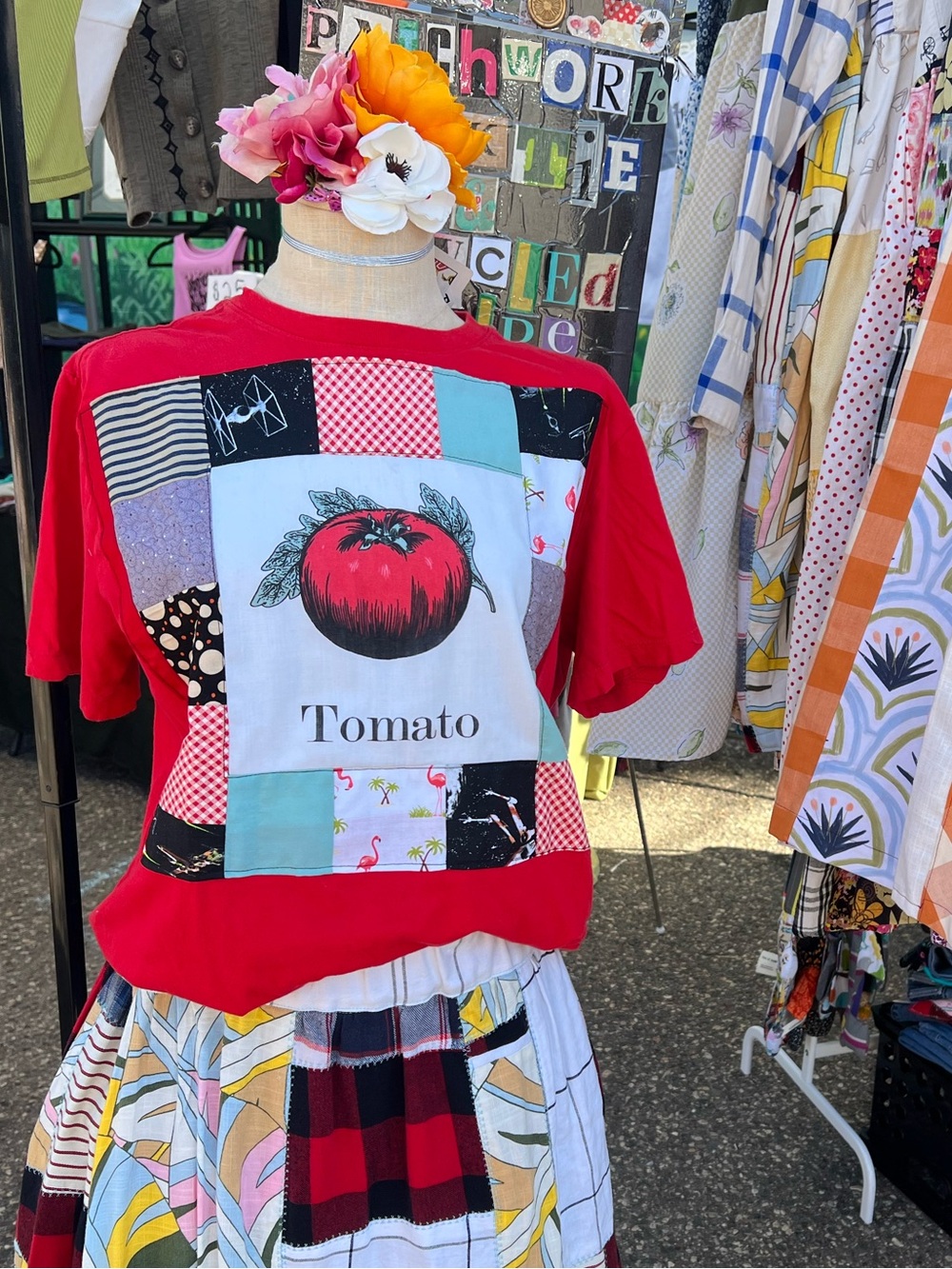 Tomato Quilt TShirt Red
